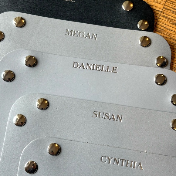 Leather Rivet Valet Catchall Tray - Picture 2 of 12